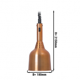 Підігрівач їжі / Лампа підігрівальна - Ø 180 mm - copper GGM Gastro