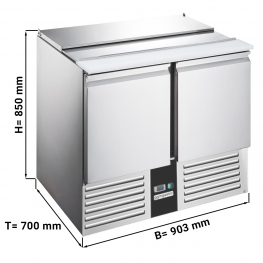 Холодильний стіл саладетта PREMIUM - 0.9 x 0.7 m / 2 двері / 240 л GGM Gastro