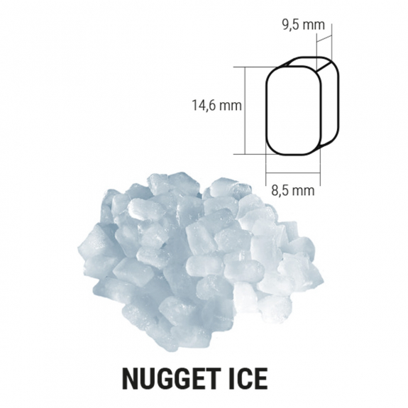 Льодогенератор /форма льоду самородок - 335 kg/ 24h GGM Gastro - 7