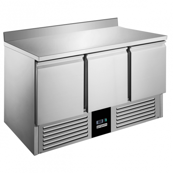 Холодильный стол с бортом PREMIUM 1,37 m x 0,70 m - 3 двери / объем: 368 л GGM Gastro - 5