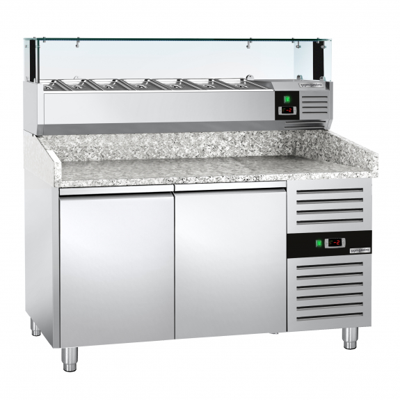 Холодильный стол для пиццы PREMIUM(размер: 1,5 x 0,8 m/2 двери) GGM Gastro - 5