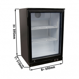 Холодильник барний - 0,6 m - 126 Л - 1 скляні двері GGM Gastro