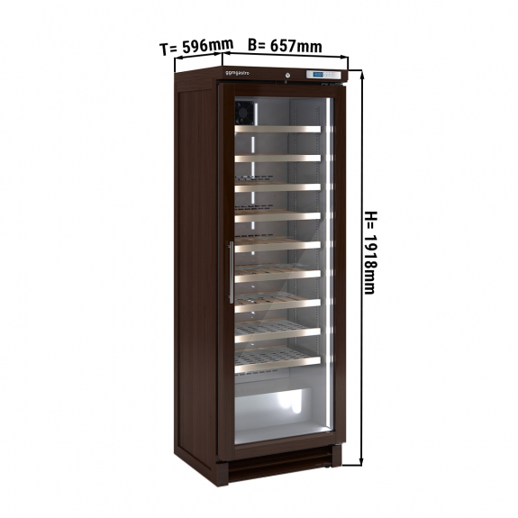 Холодильник винний 350 літрів - з 1 скляними дверима GGM Gastro - 1