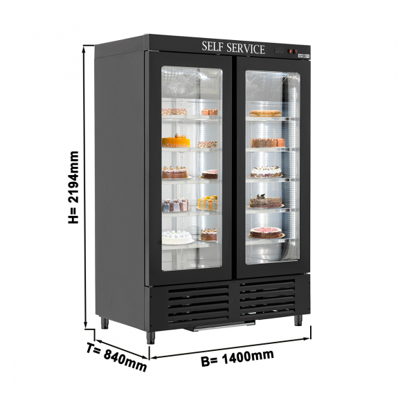 Холодильна шафа кондитерька / 1800- літрів / кількість дверей- 2 / GGM Gastro - 1