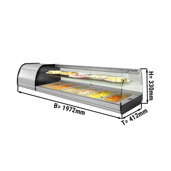 Холодильная витрина Tapas - 8 x GN 1/3 GGM Gastro - 1