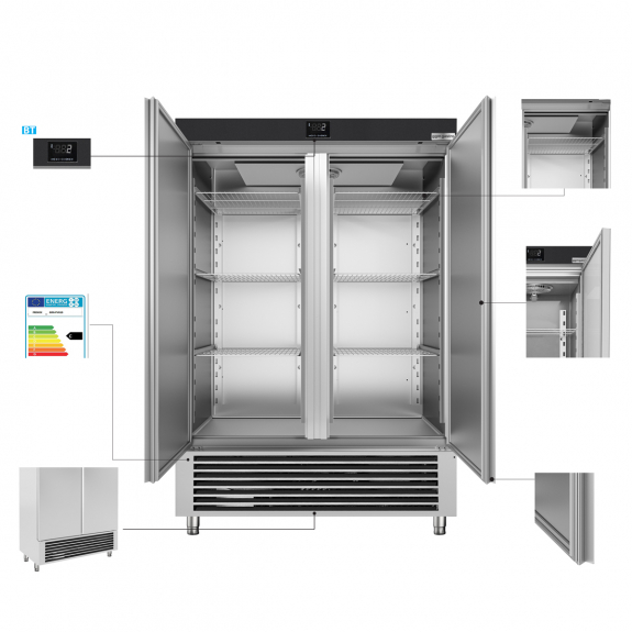 Холодильный шкаф / 1400- литров / количество дверей- 2 / GGM Gastro - 3