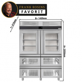 Холодильна шафа / 1400- літрів / кількість дверей- 6 / GGM Gastro