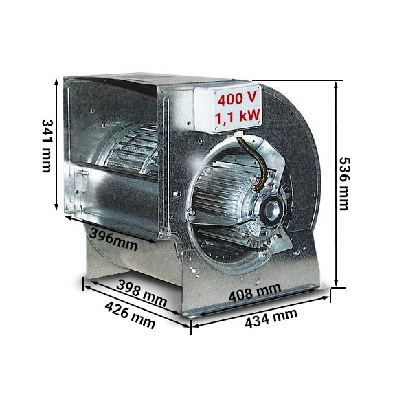 Вентилятор радіальний 7000 м³ в год. - для канальних вентиляторів GGM Gastro - 1