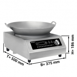 (4 Stück) Wok Induktionsherd - 3,5 kW - inkl. WOK GGM Gastro