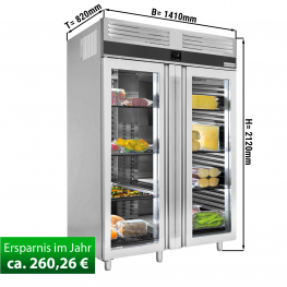 Холодильна шафа / 1400- літрів / кількість дверей- 2 / GGM Gastro