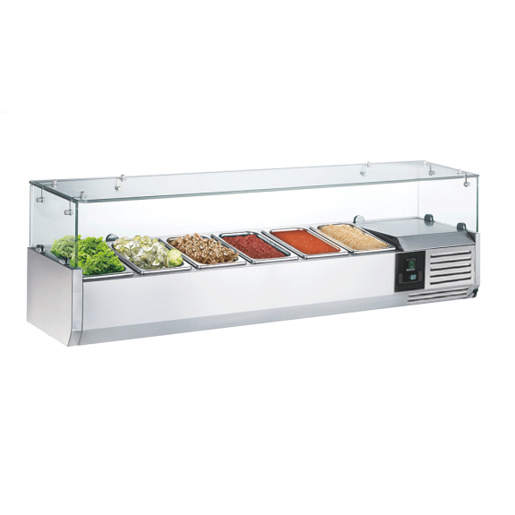 Настільна холодильна вітрина PREMIUM 1,5 m x 0,4 m - для 6x 1/3 GN GGM Gastro - 2