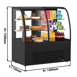 Вітрина холодильна - 1,4 x 0,73 m - з Self Service GGM Gastro