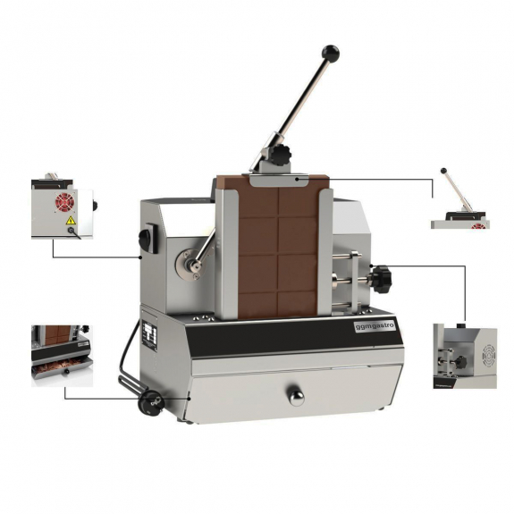 Слайсер для шоколаду / Апарат для нарізання шоколаду стружкою - для 2,5 kg шоколадного блоку GGM Gastro - 3