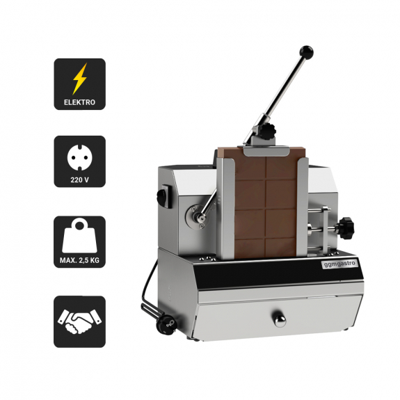 Слайсер для шоколаду / Апарат для нарізання шоколаду стружкою - для 2,5 kg шоколадного блоку GGM Gastro - 2