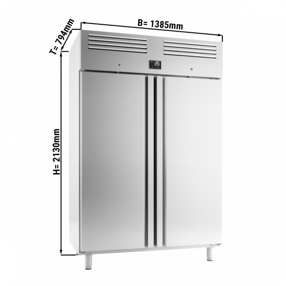 Холодильна шафа для пекарні / 1400- літрів / кількість дверей- 2 / GGM Gastro - 1