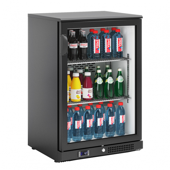 Холодильник барный - 0,6 x 0,51 m - 125 Л - 1 стеклянная дверь - черный GGM Gastro - 2