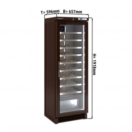 Холодильник винний 350 літрів - з 1 скляними дверима  GGM Gastro