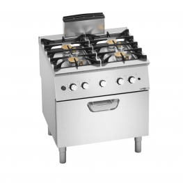 Плита газова - з 4 конфорками (24 kW) та Gasbackofen (7,8 kW) GGM Gastro