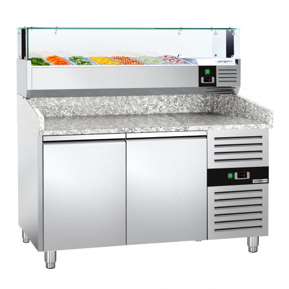 Холодильный стол для пиццы PREMIUM(размер: 1,5 x 0,8 m/2 двери) GGM Gastro - 4
